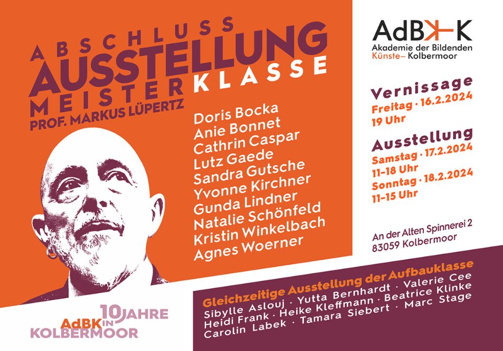 Ausstellung Meisterklasse - Prof. Markus Lüpertz in der Akademie der bildenden Künste