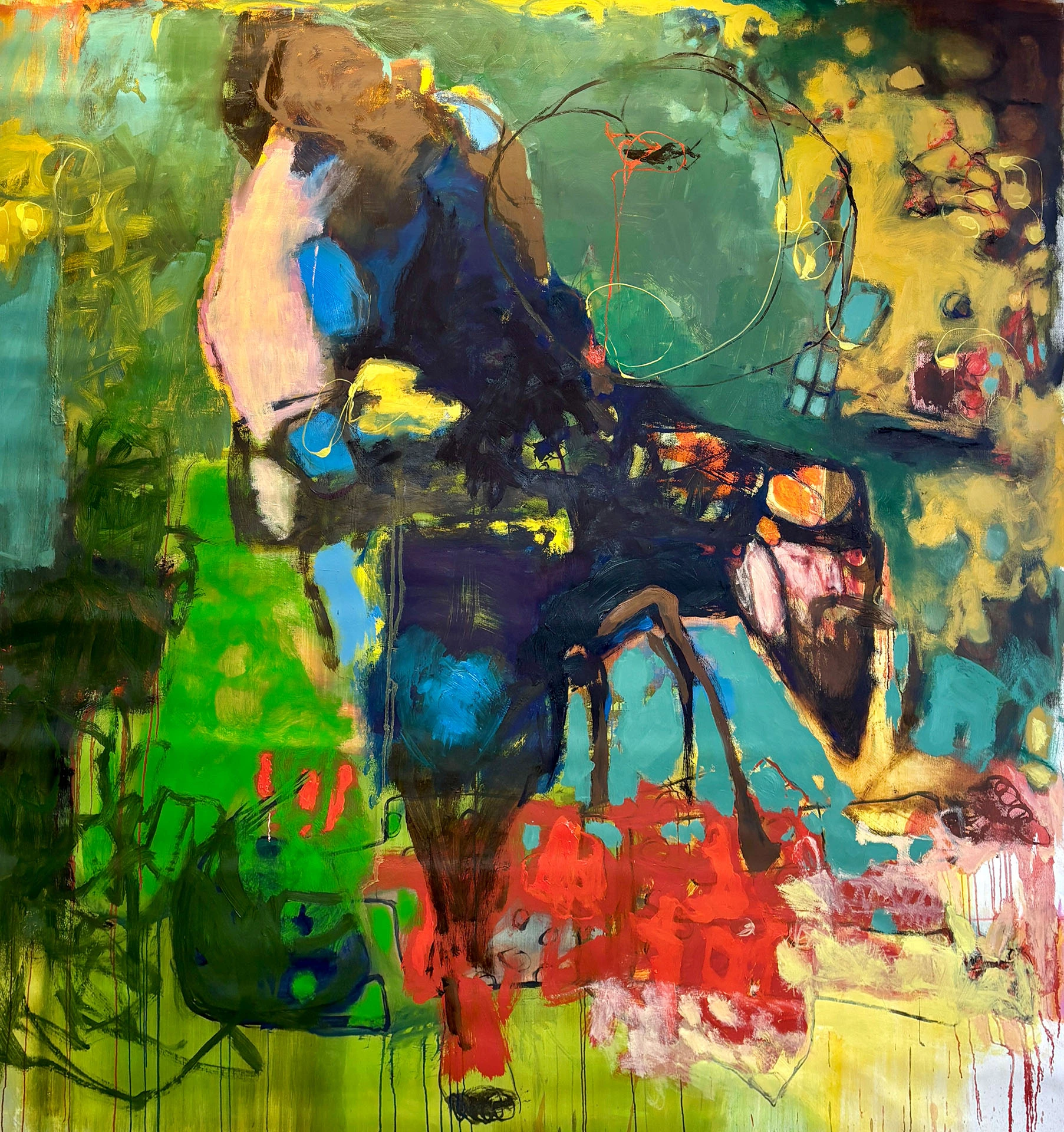 01 – 205cm x 195cm – Oil Canvas