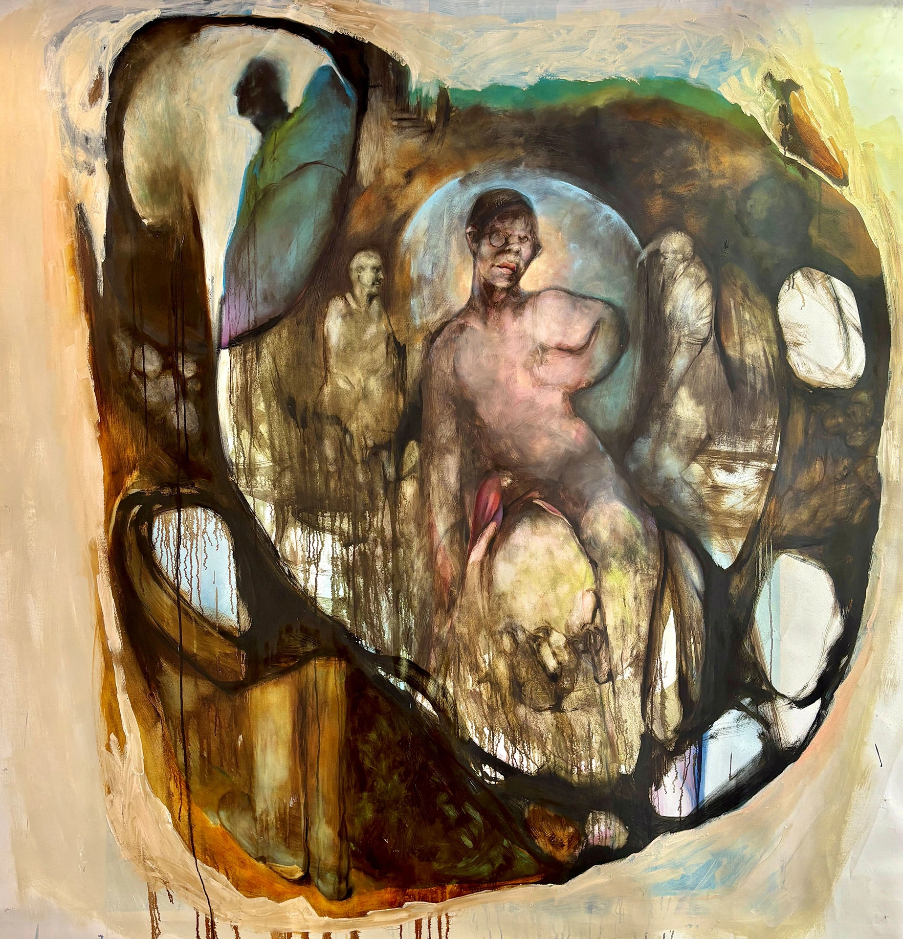09 – ca. 205cm x 195cm – Oil Canvas