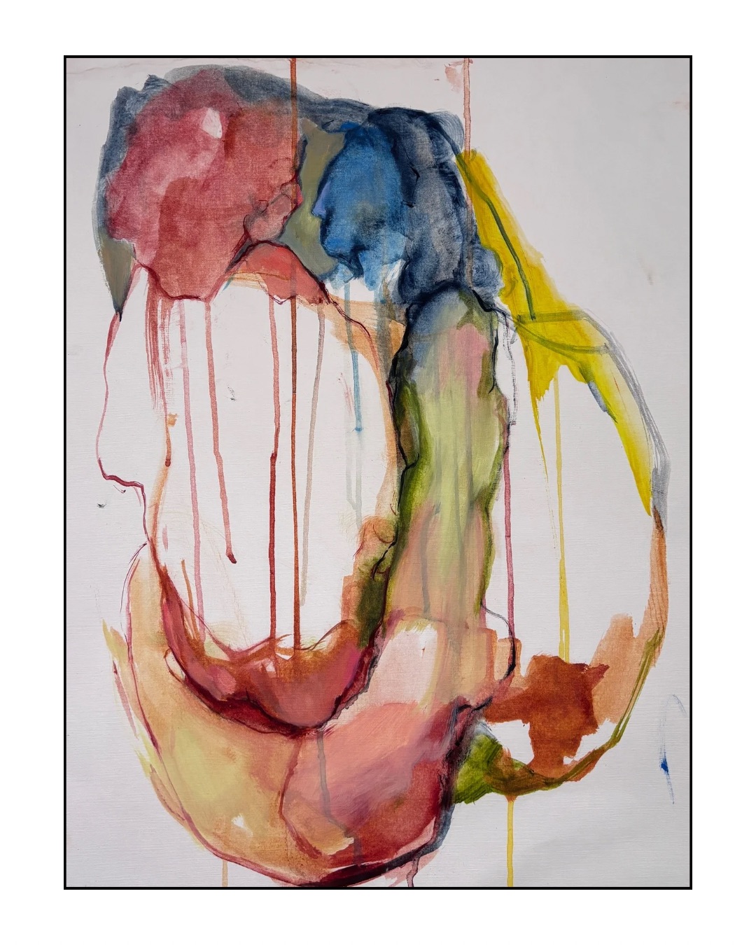 Item Inside, Serie 1/2, 2025 Paper_Oil, 56x42 cm, Pic 2/12 - Studio Sandra Gutsche