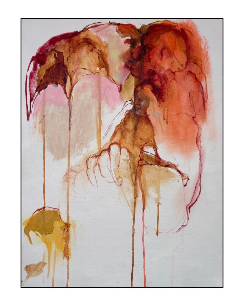 Item Inside, Serie 1/2, 2025 Paper_Oil, 56x42 cm, Pic 4/12 - Studio Sandra Gutsche
